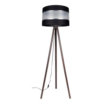 Golvlampa CORAL 1xE27/60W/230V brun/svart/matt krom