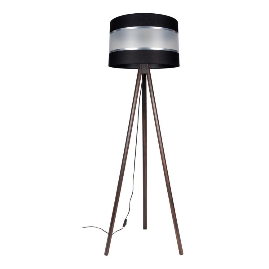 Golvlampa CORAL 1xE27/60W/230V brun/svart/matt krom
