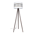Golvlampa CORAL 1xE27/60W/230V brun/vit/guld