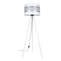 Golvlampa CORAL 1xE27/60W/230V vit/matt krom