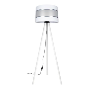 Golvlampa CORAL 1xE27/60W/230V vit/matt krom