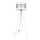 Golvlampa CORAL 1xE27/60W/230V vit/matt krom