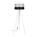 Golvlampa CORAL 1xE27/60W/230V vit/svart/matt krom