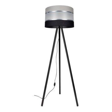 Golvlampa CORAL 1xE27/60W/230V wenge/svart/grå/matt krom