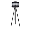 Golvlampa CORAL 1xE27/60W/230V wenge/svart/matt krom