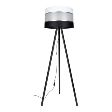 Golvlampa CORAL 1xE27/60W/230V wenge/svart/vit/matt krom