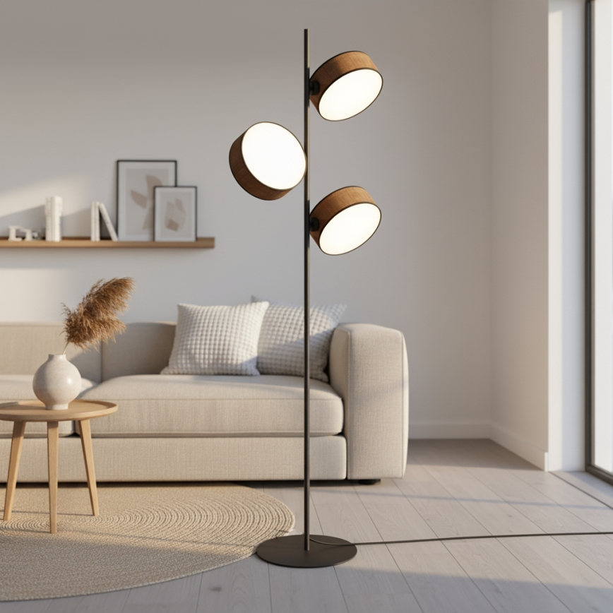 Golvlampa DRUMZ 3xE14/10W/230V brun