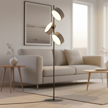 Golvlampa DRUMZ 3xE14/10W/230V grå