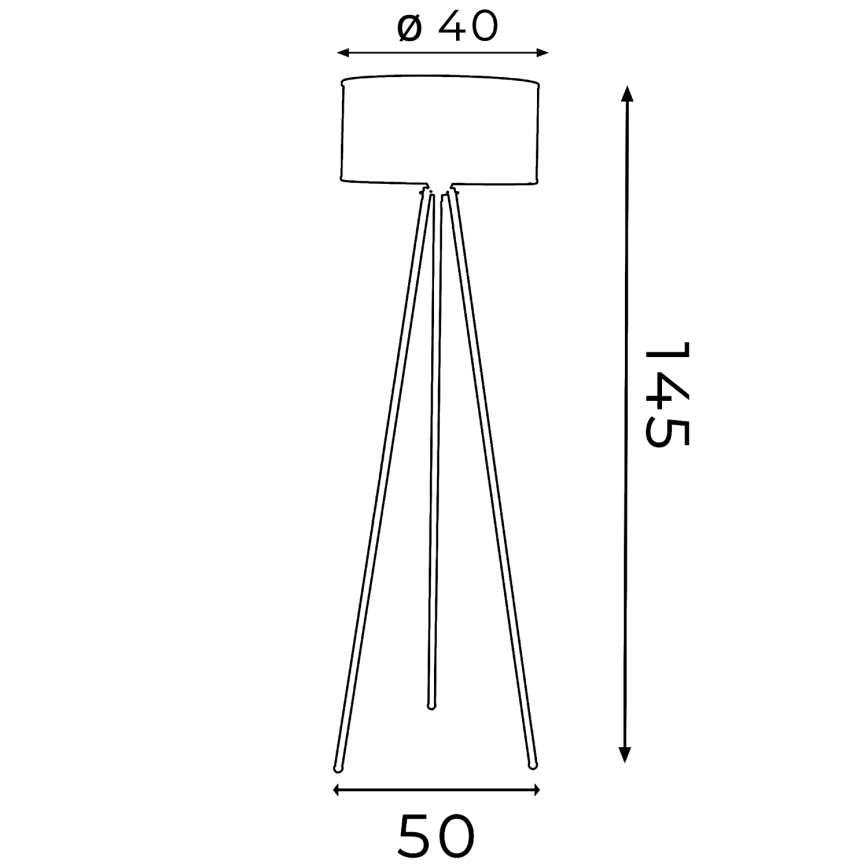 Golvlampa FELIX 1xE27/60W/230V svart
