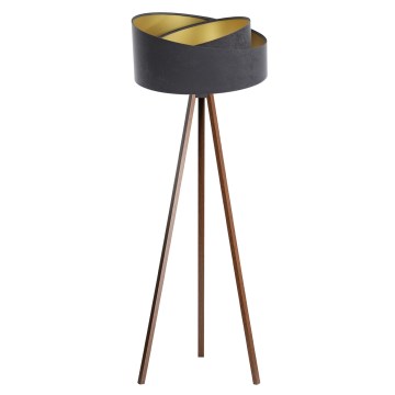 Golvlampa GALAXY 1xE27/60W/230V grå/wenge