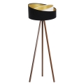 Golvlampa GALAXY 1xE27/60W/230V svart/wenge