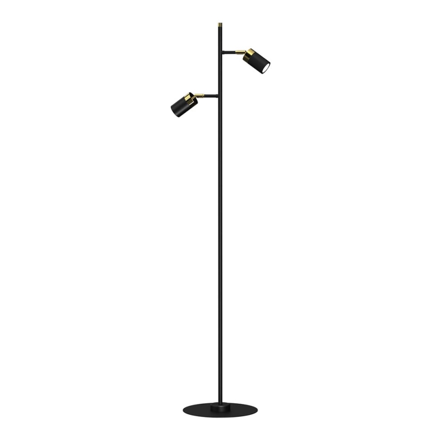 Golvlampa  JOKER 2xGU10/25W/230V svart /gold