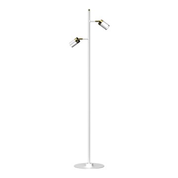 Golvlampa  JOKER 2xGU10/25W/230V vit /gold