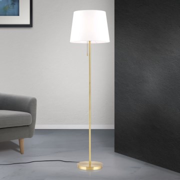 Golvlampa LUDWIG 1xE27/40W/230V vit/guld