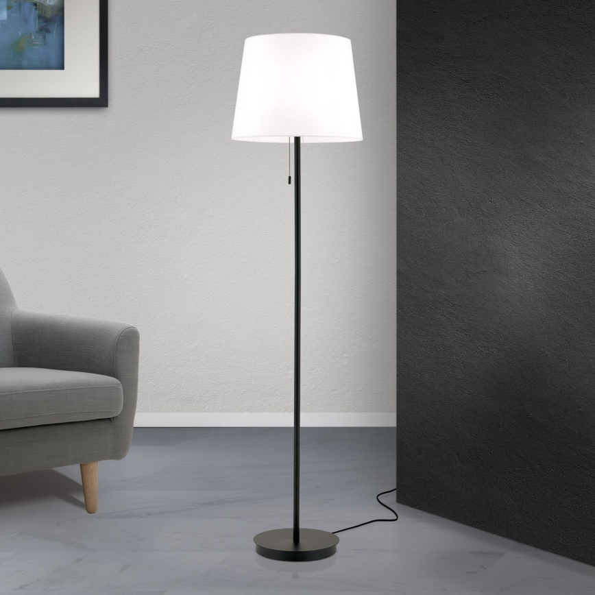 Golvlampa LUDWIG 1xE27/40W/230V vit/svart