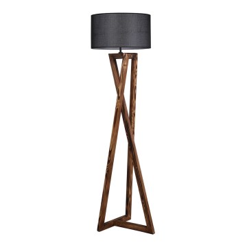 Golvlampa MACKA 1xE27/60W/230V svart/brun