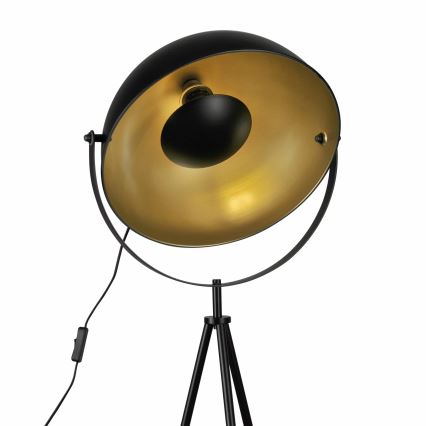 Golvlampa MATYLDA 1xE27/20W/230V svart/guld