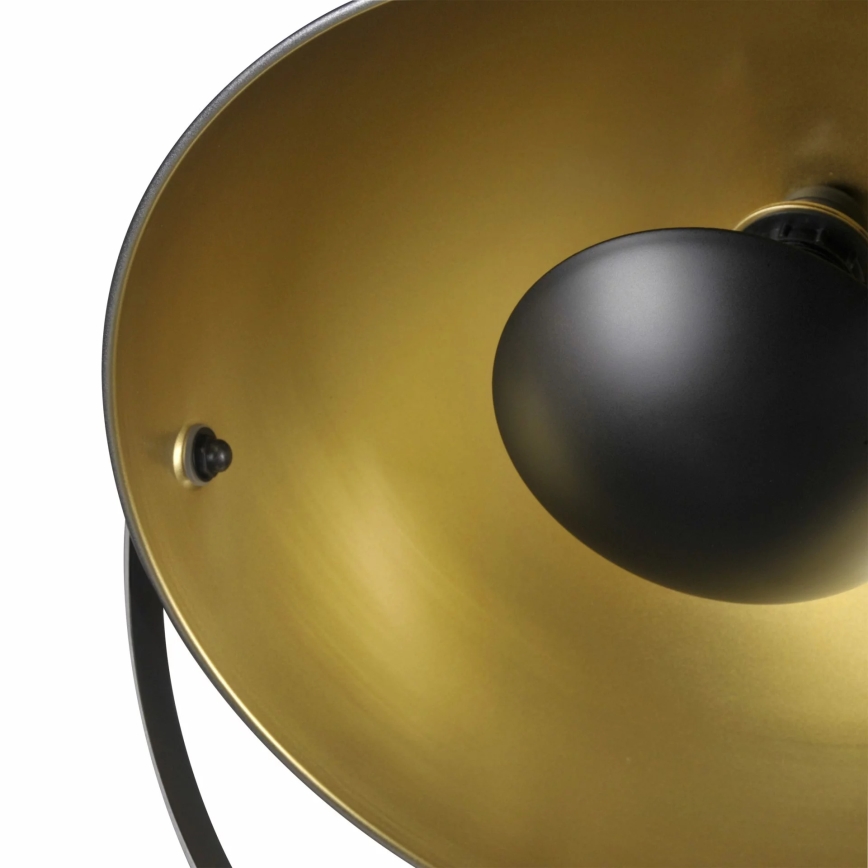 Golvlampa MATYLDA 1xE27/20W/230V svart/guld