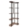 Golvlampa med hyllor 1xE27/40W/230V 150 cm svart/brun