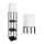 Golvlampa med hyllor 1xE27/60W/230V svart/vit
