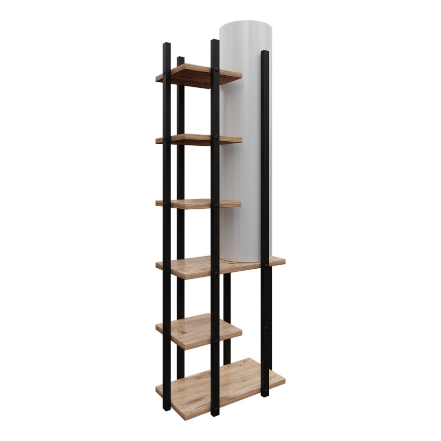 Golvlampa med hyllor MODA DOR 1xE27/40W/230V svart/brun