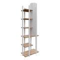 Golvlampa med hyllor MODA DOR 1xE27/40W/230V vit/brun