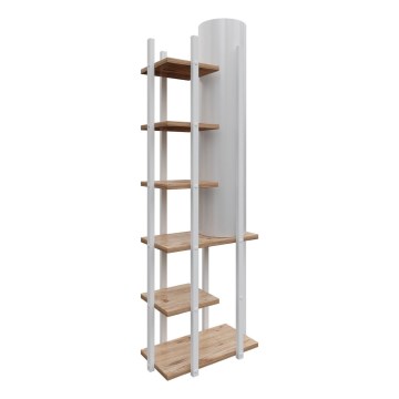 Golvlampa med hyllor MODA DOR 1xE27/40W/230V vit/brun