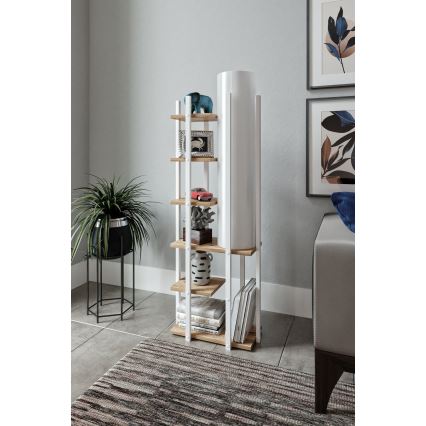 Golvlampa med hyllor MODA DOR 1xE27/40W/230V vit/brun