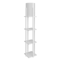 Golvlampa med hyllor NORA 1xE27/40W/230V vit
