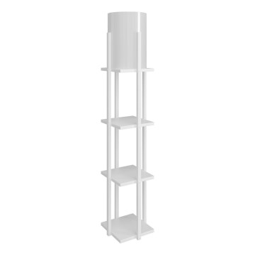 Golvlampa med hyllor NORA 1xE27/40W/230V vit
