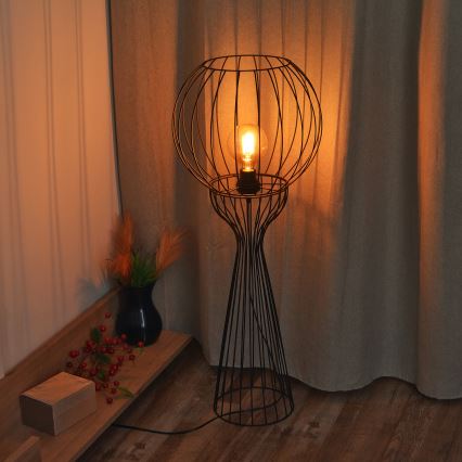Golvlampa MERCURE 1xE27/15W/230V svart