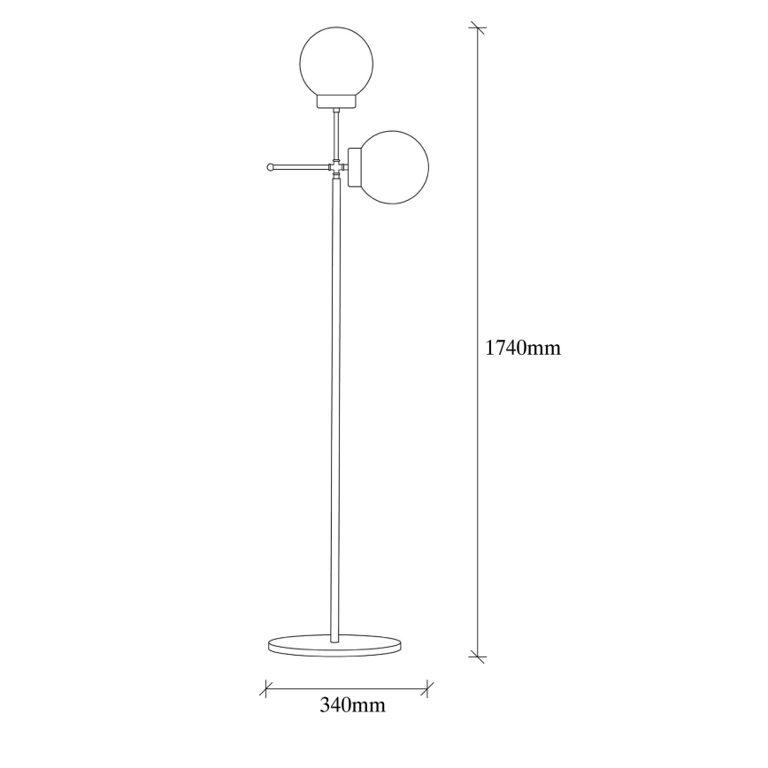 Golvlampa  MUpåNI 2xE27/40W/230V