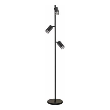 Golvlampa PARIS 3xGU10/12W/230V svart