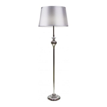 Golvlampa PRIMA 1xE27/60W/230V silver/skinande krom