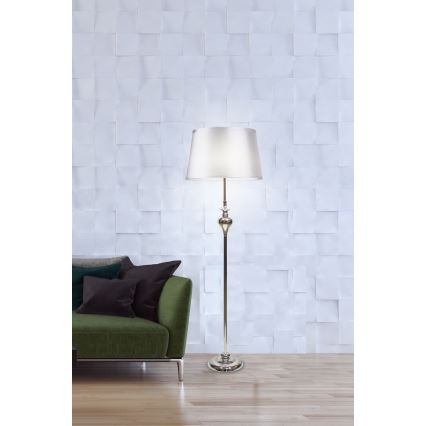 Golvlampa PRIMA 1xE27/60W/230V silver/skinande krom