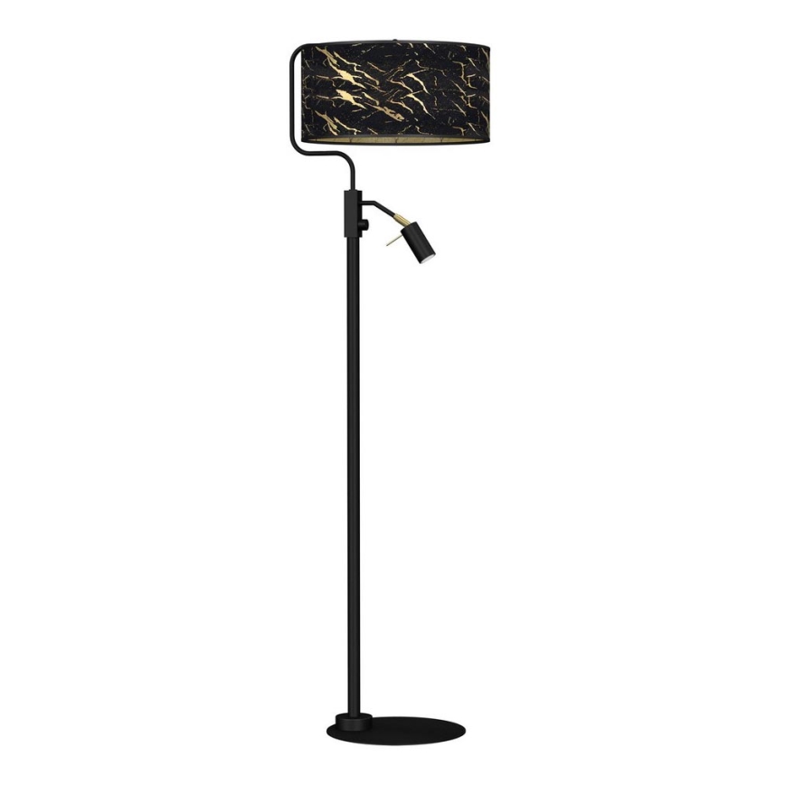Golvlampa  SENSO 1xE27/40W/230V + 1xGU10/7W svart