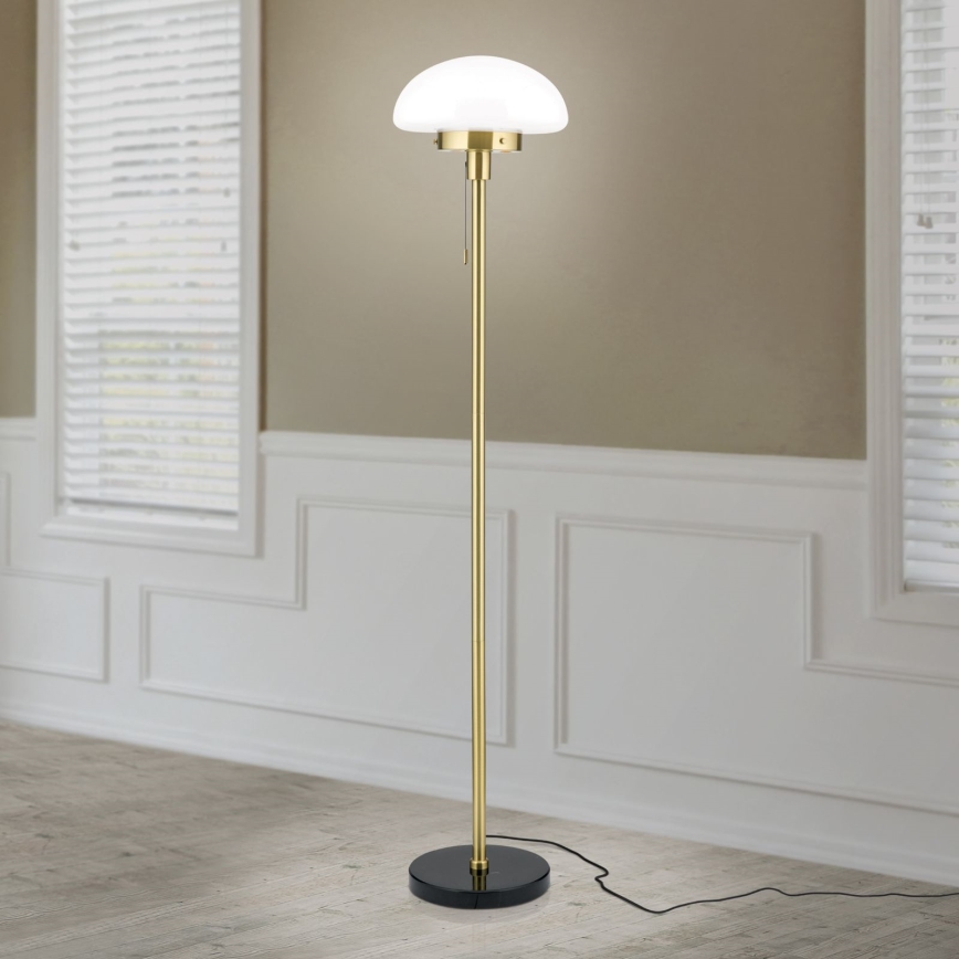 Golvlampa SPARTA 1xE27/40W/230V guld/svart