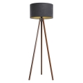 Golvlampa STANDART 1xE27/60W/230V grå/wenge
