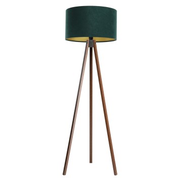 Golvlampa STANDART 1xE27/60W/230V grön/wenge