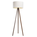 Golvlampa STANDART 1xE27/60W/230V vit/wenge