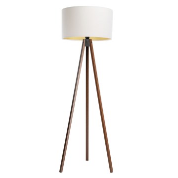 Golvlampa STANDART 1xE27/60W/230V vit/wenge