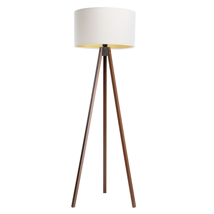 Golvlampa STANDART 1xE27/60W/230V vit/wenge