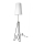 Golvlampa TAFLO 1xE27/60W/230V vit/svart/gyllene
