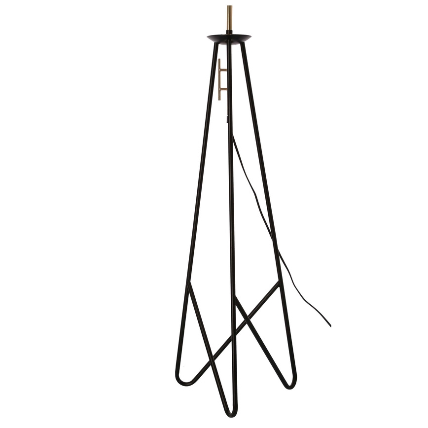 Golvlampa TAFLO 1xE27/60W/230V vit/svart/gyllene