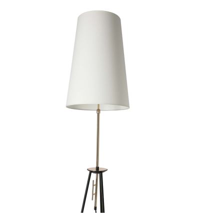 Golvlampa TAFLO 1xE27/60W/230V vit/svart/gyllene