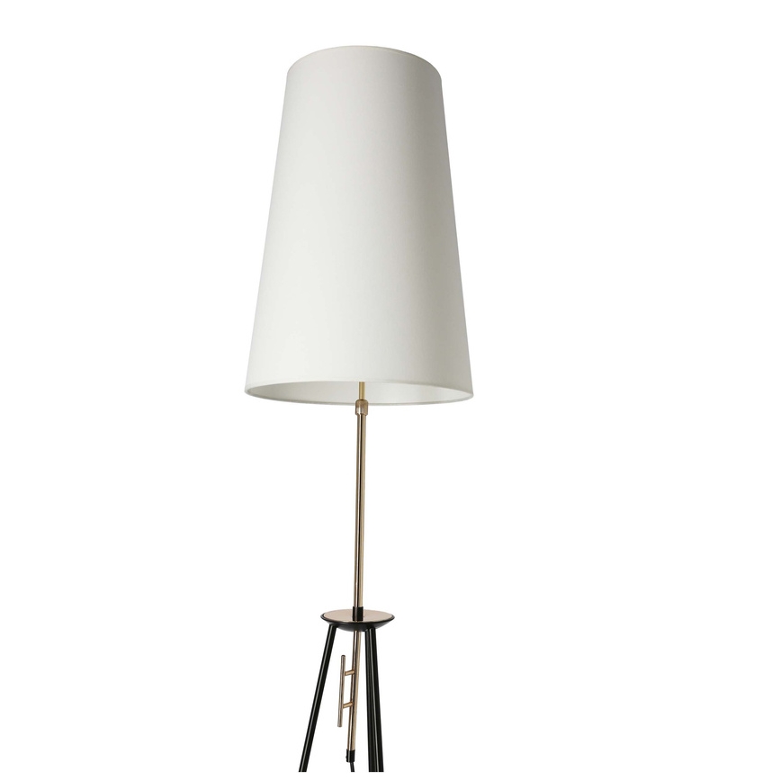 Golvlampa TAFLO 1xE27/60W/230V vit/svart/gyllene