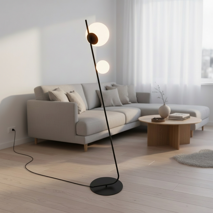 Golvlampa TATU 2xG9/8W/230V svart