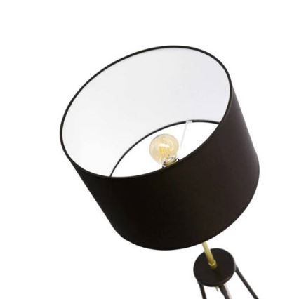 Golvlampa TEGOLA 1xE27/60W/230V svart/gyllene
