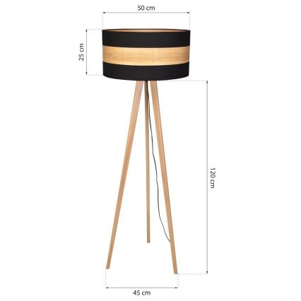 Golvlampa TERRA 1xE27/60W/230V