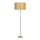 Golvlampa TIMBER 1xE27/60W/230V beige/matt krom